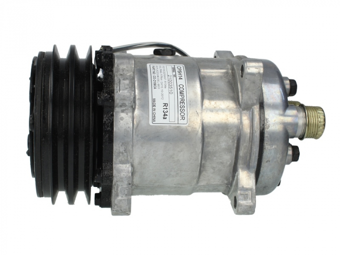 Compresor climatizare (R134a) potrivit CASE IH 1055, 1056, 1255, 1455, 856, 956, 100 U, 1060 C, 1060 V, 1070 C, 1070 N, 1070 U, 1070 U MAXXIMA, 1070 V, 1075 C, 1075 N, 1075 V, 1080 U, 1090 U