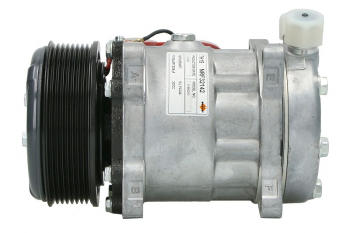 Compresor climatizare (R134a) potrivit CASE IH 110, 120, 130, 140, 120 2WD, 120 4WD, 130 2WD, 130 4WD, 140 2WD, 140 4WD, 155 2WD, 155 4WD, 175 2WD, 175 4WD, 190 2WD, 190 4WD; NEW HOLLAND 5640