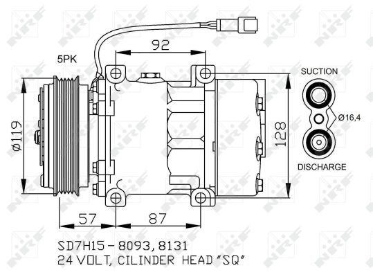Compresor climatizare potrivit RVI PREMIUM 11.1D dupa 2000 [3]