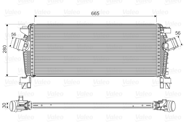 Compresor intercooler (fara valva EGR) potrivit CHEVROLET CRUZE; OPEL ASTRA J, ASTRA J GTC, ZAFIRA C 1.4-2.0D 12.09-
