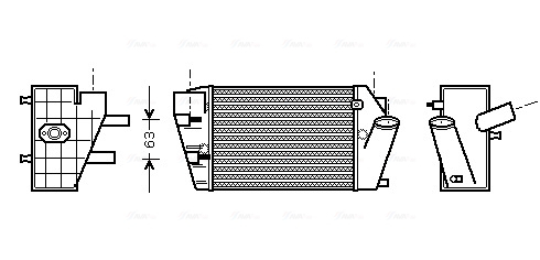 Compresor intercooler potrivit AUDI A4 B6, A4 B7 2.5D 2000-2006 [3]