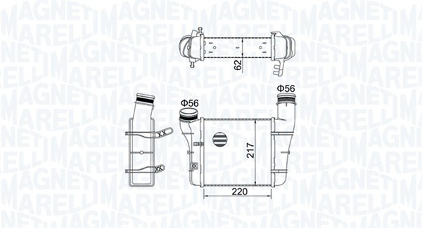 Compresor intercooler potrivit AUDI A4 B6, A4 B7, A6 C5 1.9D 2.0D 11.00-03.09