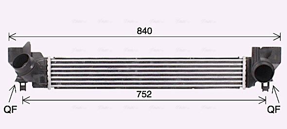 Compresor intercooler potrivit BMW 1 (F40), 2 (F45), 2 GRAN COUPE (F44), 2 GRAN TOURER (F46), 2 GRAN TOURER VAN (F46), X1 (F48), X2 (F39); MINI (F55), (F56), (F57), CLUBMAN (F54) 1.2/1.5 09.13- [2]