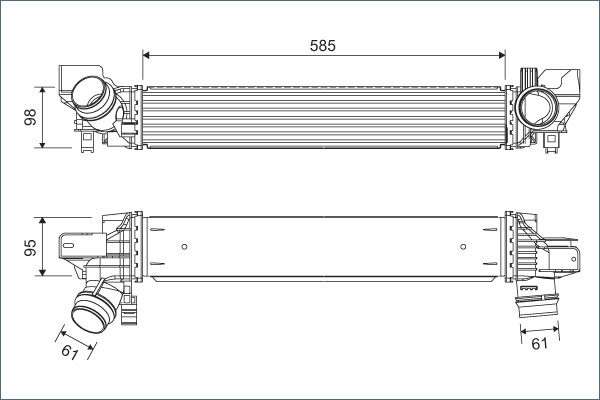 Compresor intercooler potrivit BMW 2 (F45) 1.5H 11.14-10.21