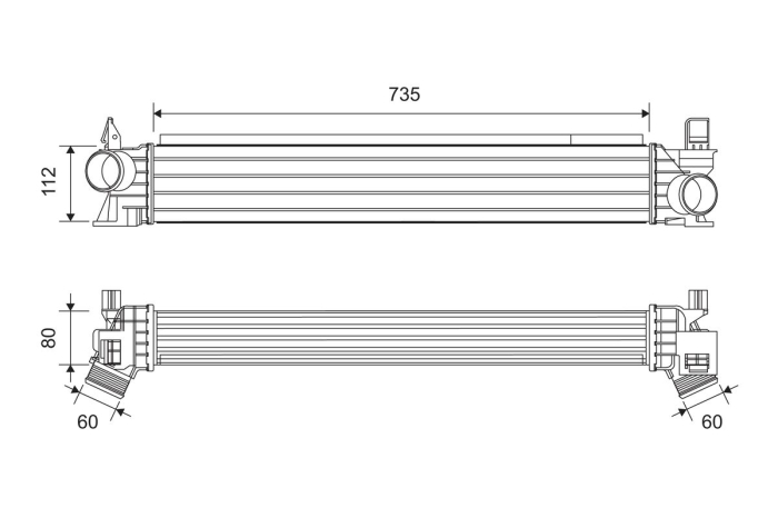 Compresor intercooler potrivit CITROEN JUMPER II; FIAT DUCATO; OPEL MOVANO C; PEUGEOT BOXER 2.0D-3.0D 04.06-
