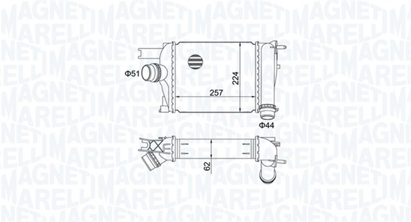 Compresor intercooler potrivit DACIA DOKKER, DOKKER MINIVAN, DUSTER, DUSTER SUV, LODGY, LOGAN II, LOGAN MCV II, SANDERO II; RENAULT ARKANA I, CAPTUR I, CLIO IV, CLIO IV HATCHBACK 0.9-1.6LPG 02.08-
