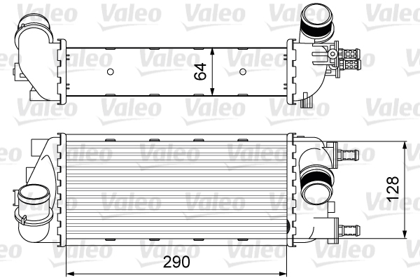 Compresor intercooler potrivit FIAT 500, 500 C, PANDA 0.9 0.9CNG 1.3D 09.09-