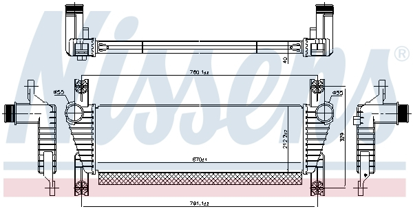 Compresor intercooler potrivit FORD RANGER 3.2D 04.11-