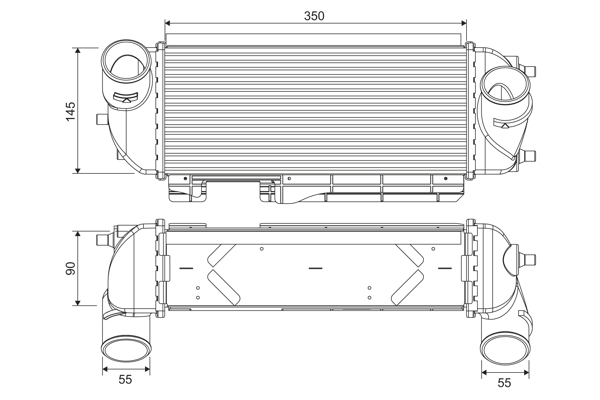Compresor intercooler potrivit HYUNDAI IX35; KIA SPORTAGE III 2.0 2.0D 08.09-12.16
