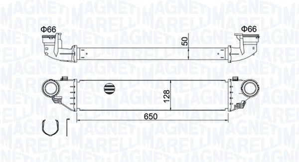 Compresor intercooler potrivit MERCEDES C (CL203), C T-MODEL (S203), C (W203), CLC (CL203), CLK (A209), CLK (C209), SLK (R171) 1.8-2.7D 05.00-06.11