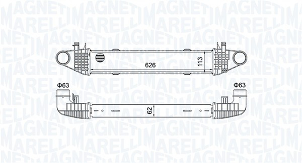 Compresor intercooler potrivit MERCEDES C T-MODEL (S204), C (W204), E (W212) 1.8 1.8CNG 2.1D 01.07-12.15