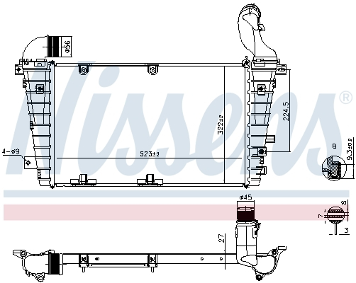 Compresor intercooler potrivit OPEL ZAFIRA B, ZAFIRA B/MINIVAN 1.7D/1.9D 07.05-04.15 [3]