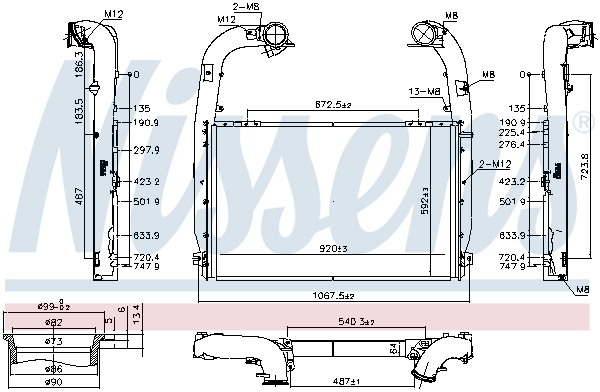 Compresor intercooler potrivit SCANIA G I, P I, R I DC13.05-DC13.147 2004-2019 [3]