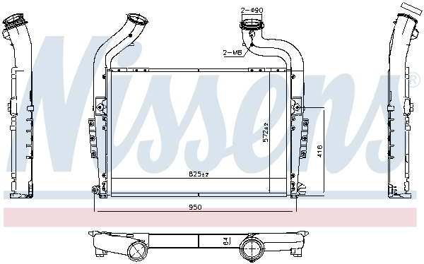 Compresor intercooler potrivit SCANIA P I DC09.108-OC9.G05 2003-2019 [3]