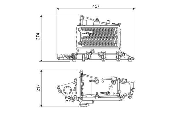 Compresor intercooler potrivit SKODA KODIAQ; VW PASSAT ALLTRACK B8, PASSAT B8 2.0D 08.14-