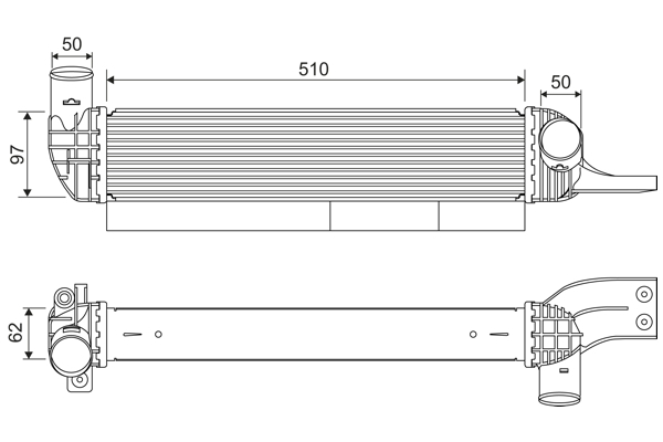 Compresor intercooler potrivit SSANGYONG KORANDO 2.0D 11.10-