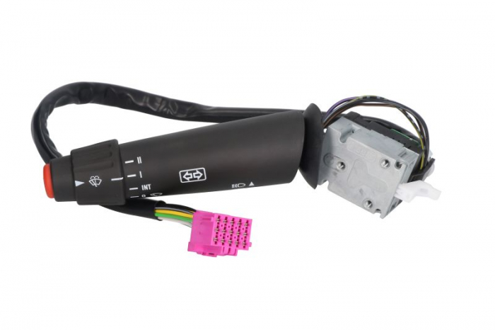 Comutator coloana directie (Claxon; Indicatorii; lumini; stergatoare, negru) potrivit MERCEDES ACTROS, ACTROS MP2   MP3, ATEGO, ATEGO 2, AXOR, AXOR 2, CONECTO (O 345), ECONIC 01.70-
