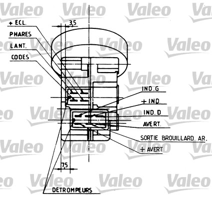 Comutator coloana directie (claxon; semnalizare; lumini) potrivit PEUGEOT 205, 205 I, 205 II, 309 II 1983-1998 [4]