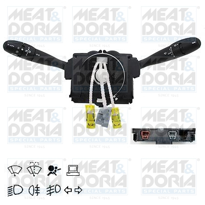 Comutator coloana directie (control computer; Indicatorii; lumini; stergatoare) potrivit CITROEN C5 III; PEUGEOT 206, 406 11.95-
