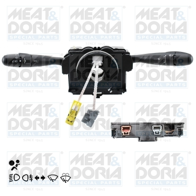 Comutator coloana directie (Indicatorii; lumini; stergatoare) potrivit CITROEN BERLINGO, BERLINGO MINIVAN; PEUGEOT 206, PARTNER, PARTNER MINIVAN 06.96-