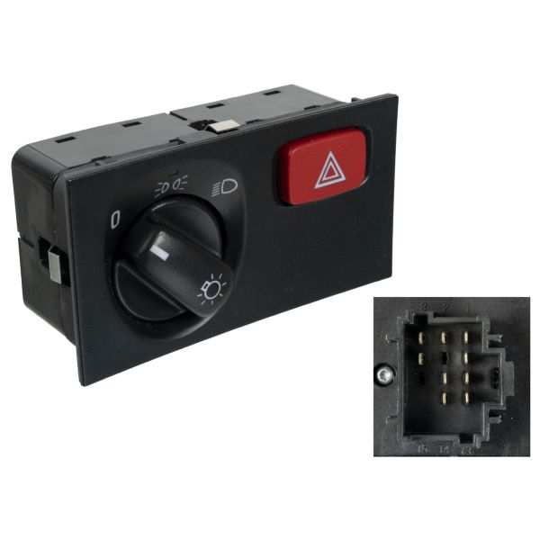Comutator far (cu comutatoare de lumini de avertizare) potrivit SCANIA 4 BUS, F, G I, K, N BUS, P I, R I, T 08.97-
