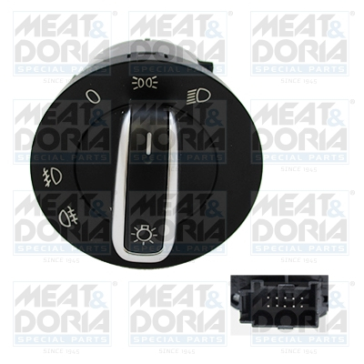 Comutator far potrivit SEAT ALHAMBRA; VW AMAROK, BEETLE, CADDY III, CADDY III MINIVAN, CADDY IV, CADDY IV MINIVAN, EOS, GOLF PLUS V, GOLF V, GOLF VI, JETTA IV, MULTIVAN T5 04.03-