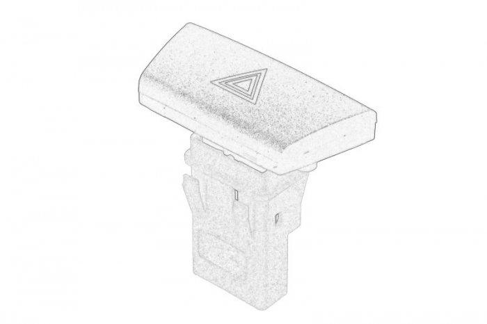 Comutator lumini avarie potrivit CITROEN C1; PEUGEOT 107; TOYOTA AYGO 06.05-09.14
