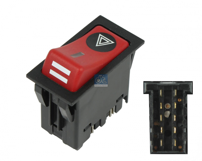 Comutator lumini avarie potrivit MAN F2000, F9, F90, G90, L2000, LION´S CITY, LION´S COACH, M 2000 L, M 2000 M, M90, TGA, TGL I, TGM I, TGS I, TGX I 01.83- [3]