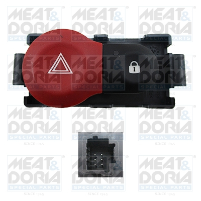 Comutator lumini avarie potrivit RENAULT CLIO III, CLIO III HATCHBACK 05.05-12.14