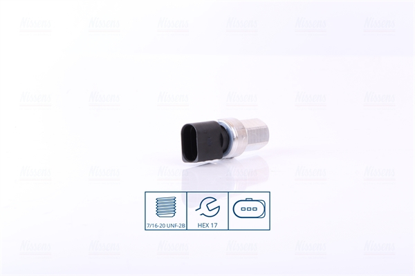 Comutator presiune aer conditionat potrivit AUDI A1, A2, A3, A4 B6, A4 B7, A6 C5, ALLROAD C5, Q3, Q7, TT; PORSCHE 718 BOXSTER, 718 BOXSTER SPYDER, 718 CAYMAN, 911, 911 SPEEDSTER 0.8DH-Electric 02.93-