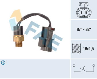 Comutator temperatura ventilator radiator potrivit NISSAN 100NX, 200SX, PRIMERA, SUNNY II, SUNNY III, SUNNY III KOMBI 1.4-2.0 06.86-03.00
