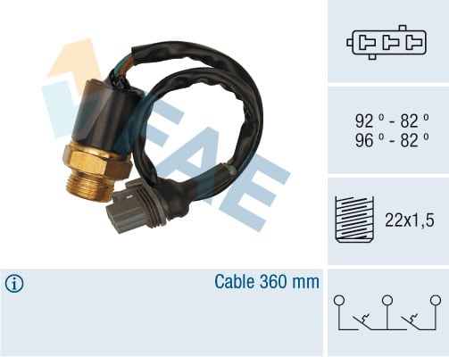 Comutator ventilator temperatura radiator RENAULT 21, 25, ESPACE I, ESPACE II 2.0-2.8 intre 1984-1996