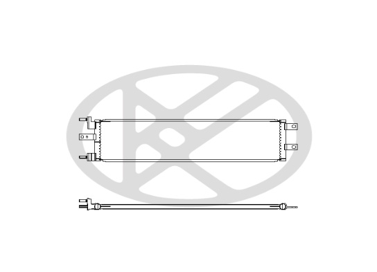 Condensator A/C potrivit Kia EV6 Electric dupa 2021 - aluminiu, 139×626×16 mm [2]