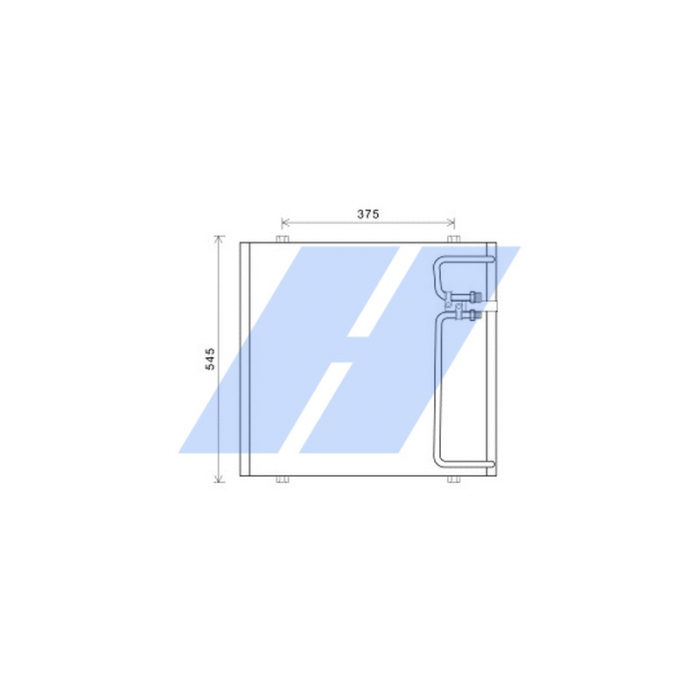 Condensator climatizare 520x515x18 potrivit FENDT 916 FAVORIT, 920 FAVORIT, 926 FAVORIT [3]