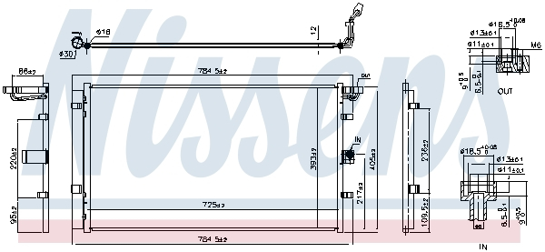 Condensator climatizare potrivit FORD ECOSPORT, FIESTA VII, PUMA 1.5/1.5D dupa 2015 (cu uscator, element aditional) [3]