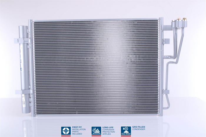 Condensator climatizare (cu uscator, element aditional) potrivit HYUNDAI IX20; KIA VENGA 1.4D 1.6D 02.10-