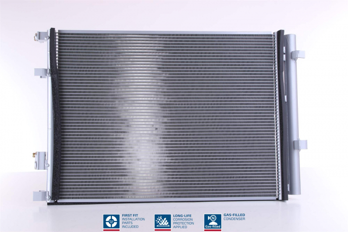 Condensator climatizare (cu uscator, element aditional) potrivit KIA RIO IV, STONIC 1.0 1.4D 1.6D 01.17-