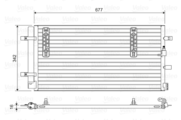 Condensator climatizare (cu uscator) potrivit AUDI A4 ALLROAD B8, A4 B8, A5, A7, Q5 1.8-4.2 06.07-05.18