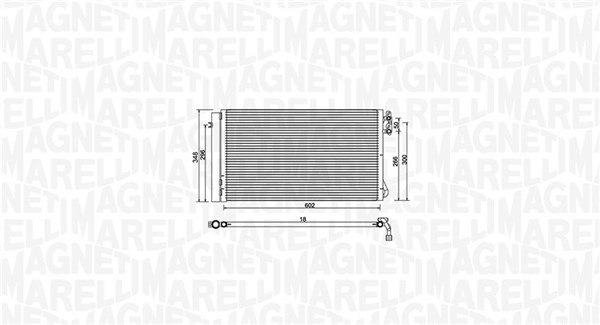 Condensator climatizare (cu uscator) potrivit BMW 1 (E81), 1 (E82), 1 (E87), 1 (E88), 3 (E90), 3 (E91), 3 (E92), 3 (E93), X1 (E84), Z4 (E89) 2.0-3.0D 06.04-08.16
