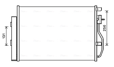 Condensator climatizare (cu uscator) potrivit CHEVROLET AVEO, TRAX; OPEL MOKKA / MOKKA X 1.2-1.8 03.11- [3]
