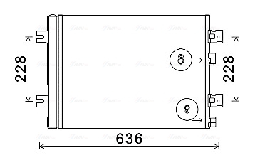 Condensator climatizare (cu uscator) potrivit DACIA DUSTER, DUSTER/SUV, LOGAN, LOGAN EXPRESS, LOGAN MCV, SANDERO; LADA LARGUS; RENAULT DUSTER, LOGAN I, SANDERO/STEPWAY I 1.2-1.6LPG 08.04- [3]