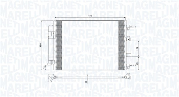 Condensator climatizare potrivit FORD C-MAX II, FOCUS III, GRAND C-MAX 1.0/1.6D 2010-2020 - (cu uscator) [2]
