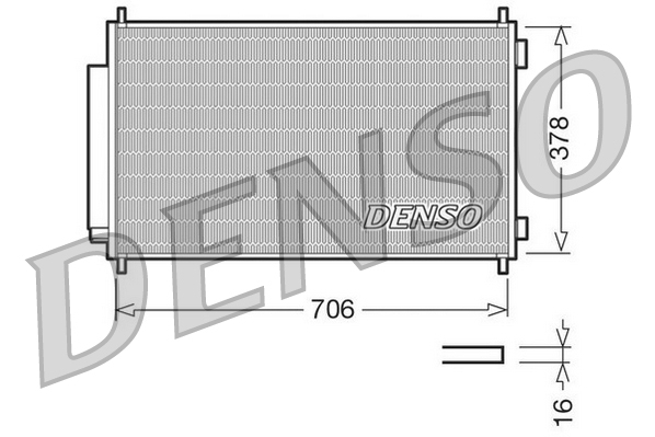 Condensator climatizare (cu uscator) potrivit HONDA CR-V III 2.0 2.2D 2.4 06.06-