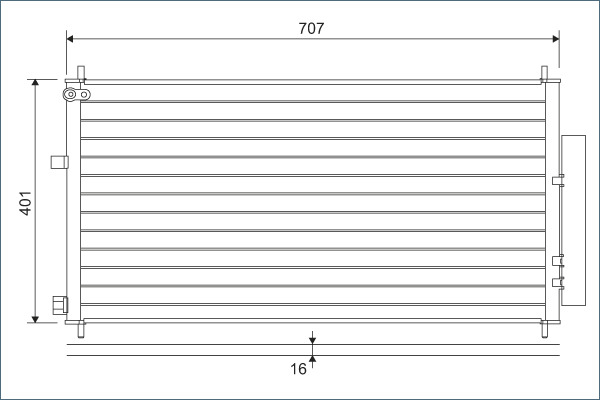 Condensator climatizare (cu uscator) potrivit HONDA CR-V IV 1.6D/2.0 01.12- [3]