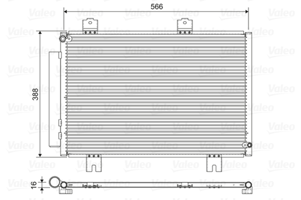 Condensator climatizare (cu uscator) potrivit HONDA JAZZ IV 1.3 1.5 09.15-