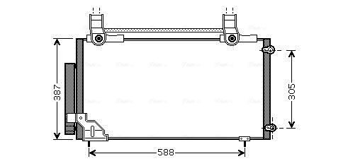 Condensator climatizare (cu uscator) potrivit HONDA STREAM 1.7 2.0 05.01-09.06