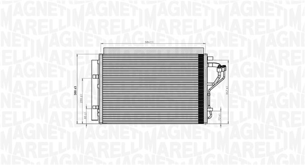 Condensator climatizare (cu uscator) potrivit HYUNDAI ELANTRA V, I30; KIA CEE D, CERATO III, PRO CEE D 1.4-2.0 09.10-