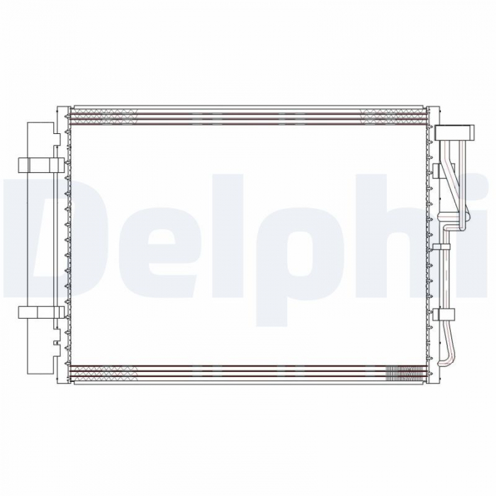 Condensator climatizare (cu uscator) potrivit HYUNDAI IX20; KIA VENGA 1.4D 1.6D 02.10-