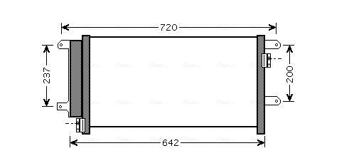 Condensator climatizare potrivit IVECO DAILY III, DAILY IV 2.3D-3.0D 1999-2011 (cu uscator) [3]