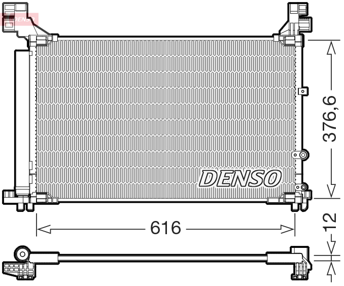 Condensator climatizare (cu uscator) potrivit LEXUS GS, RC 2.0 08.15-